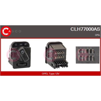 Interruptor, luz principal - CASCO CLH77000AS