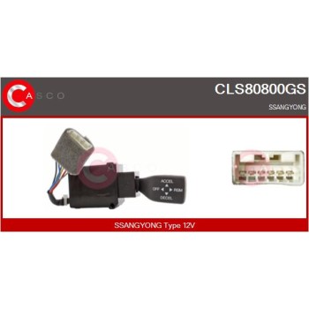 Interruptor de control, regulador de velocidad - CASCO CLS80800GS