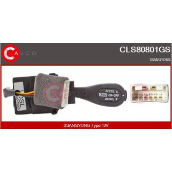 Interruptor de control, regulador de velocidad - CASCO CLS80801GS