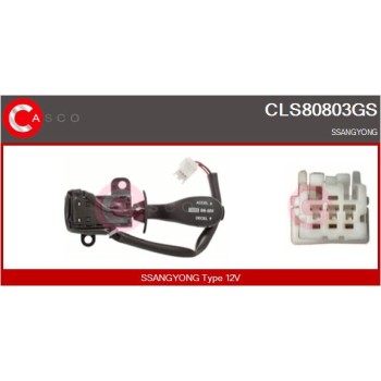 Interruptor de control, regulador de velocidad - CASCO CLS80803GS