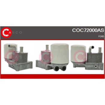 Radiador de aceite, aceite motor - CASCO COC72000AS