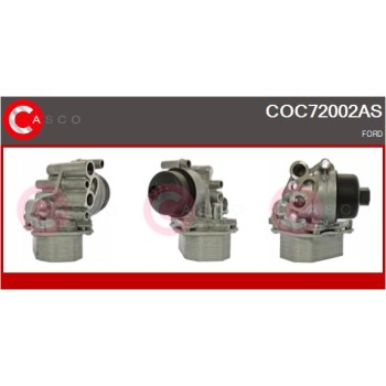 Radiador de aceite, aceite motor - CASCO COC72002AS