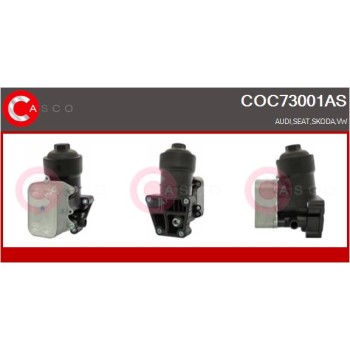 Radiador de aceite, aceite motor - CASCO COC73001AS