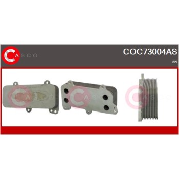 Radiador de aceite, aceite motor - CASCO COC73004AS