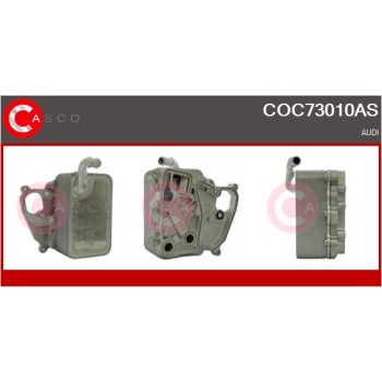 Radiador de aceite, aceite motor - CASCO COC73010AS
