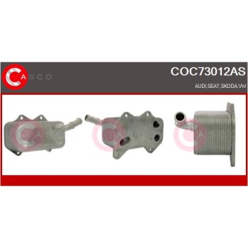 Radiador de aceite, aceite motor - CASCO COC73012AS
