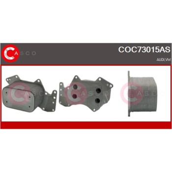 Radiador de aceite, aceite motor - CASCO COC73015AS