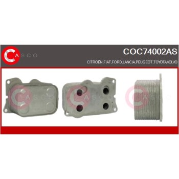 Radiador de aceite, aceite motor - CASCO COC74002AS