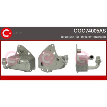 Radiador de aceite, aceite motor - CASCO COC74005AS