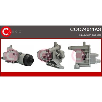 Radiador de aceite, aceite motor - CASCO COC74011AS