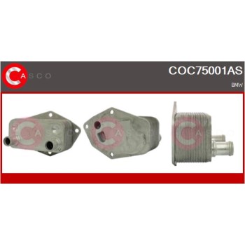 Radiador de aceite, aceite motor - CASCO COC75001AS