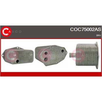 Radiador de aceite, aceite motor - CASCO COC75002AS