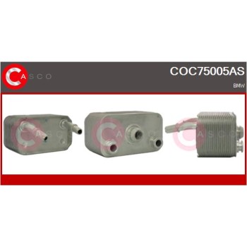 Radiador de aceite, aceite motor - CASCO COC75005AS