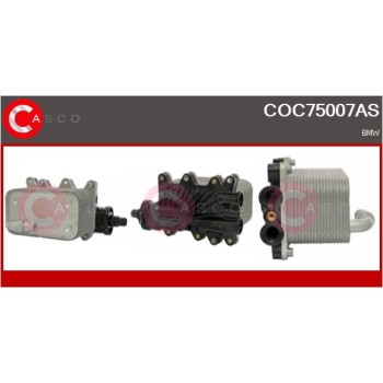 Radiador de aceite, aceite motor - CASCO COC75007AS