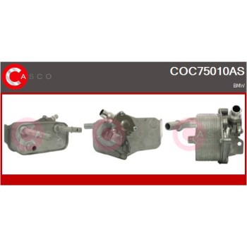 Radiador de aceite, aceite motor - CASCO COC75010AS