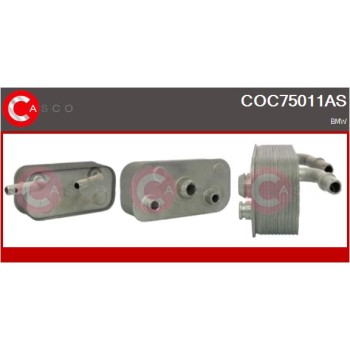 Radiador de aceite, aceite motor - CASCO COC75011AS