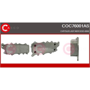 Radiador de aceite, aceite motor - CASCO COC76001AS