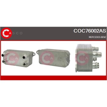 Radiador de aceite, aceite motor - CASCO COC76002AS