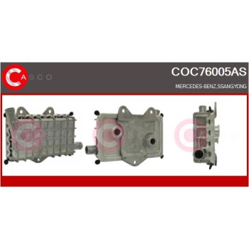 Radiador de aceite, aceite motor - CASCO COC76005AS