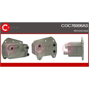 Radiador de aceite, aceite motor - CASCO COC76006AS