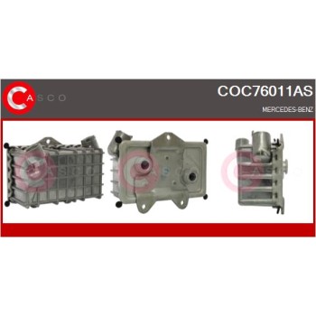 Radiador de aceite, aceite motor - CASCO COC76011AS