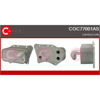 Radiador de aceite, aceite motor - CASCO COC77001AS