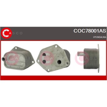 Radiador de aceite, aceite motor - CASCO COC78001AS