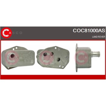 Radiador de aceite, aceite motor - CASCO COC81000AS
