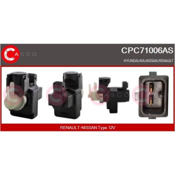 Transductor de presión, control de gases de escape - CASCO CPC71006AS