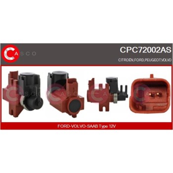 Transductor de presión, control de gases de escape - CASCO CPC72002AS