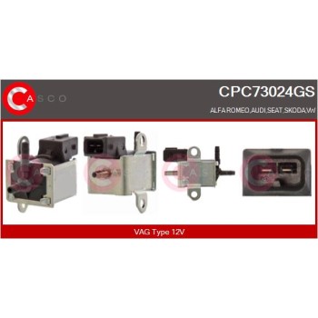 Transductor de presión, control de gases de escape - CASCO CPC73024GS