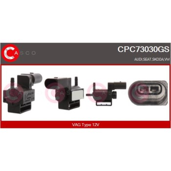 Transductor de presión, control de gases de escape - CASCO CPC73030GS