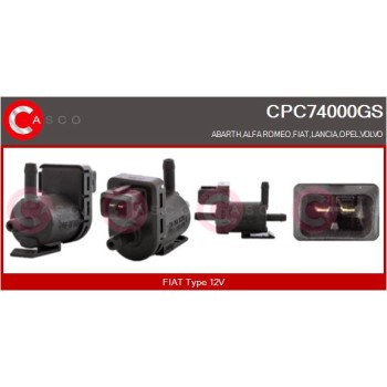 Transductor de presión, control de gases de escape - CASCO CPC74000GS