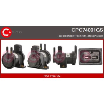 Transductor de presión, control de gases de escape - CASCO CPC74001GS