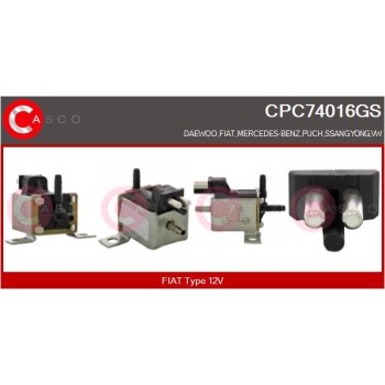 Transductor de presión, control de gases de escape - CASCO CPC74016GS