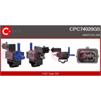 Transductor de presión, control de gases de escape - CASCO CPC74020GS