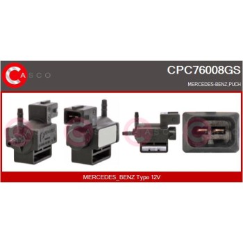 Transductor de presión, control de gases de escape - CASCO CPC76008GS