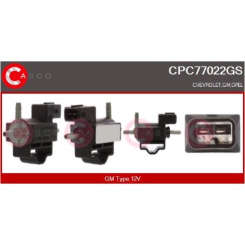 Transductor de presión, control de gases de escape - CASCO CPC77022GS