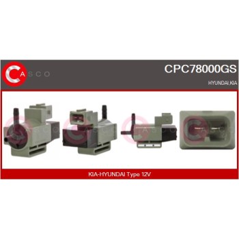 Transductor de presión, control de gases de escape - CASCO CPC78000GS