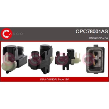 Transductor de presión, control de gases de escape - CASCO CPC78001AS