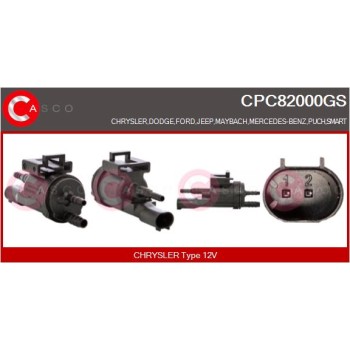 Transductor de presión, control de gases de escape - CASCO CPC82000GS