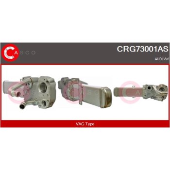 Elemento enfriador, reciclaje gases escape - CASCO CRG73001AS