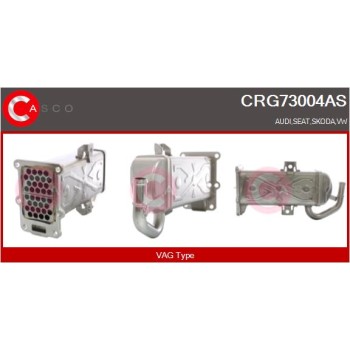 Elemento enfriador, reciclaje gases escape - CASCO CRG73004AS