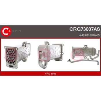 Elemento enfriador, reciclaje gases escape - CASCO CRG73007AS
