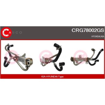 Elemento enfriador, reciclaje gases escape - CASCO CRG78002GS