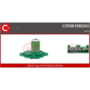 Resitencia, ventilador habitáculo - CASCO CRS61002AS