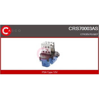 Resistencia en serie, electromotor de ventilador - CASCO CRS70003AS