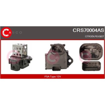 Resistencia en serie, electromotor de ventilador - CASCO CRS70004AS