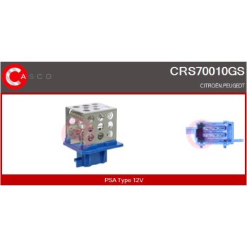 Resitencia, ventilador habitáculo - CASCO CRS70010GS