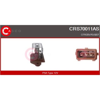 Resistencia en serie, electromotor de ventilador - CASCO CRS70011AS
